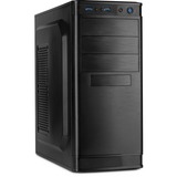 Inter-Tech IT-5905 Midi Tower Sort, Towerkabinet Sort, Midi Tower, PC, Sort, ATX, micro ATX, Hjemme/kontor, 35,5 cm