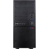 Inter-Tech IT-6865 Micro Tower Sort, Towerkabinet Sort, Micro Tower, PC, Sort, 14 cm, 34 cm, CE