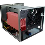 Inter-Tech SC-4004 Small Form Factor (SFF) Sort, Towerkabinet Sort, Small Form Factor (SFF), PC, Sort, Mini-ITX, Stål, Aktivitet, HDD, Strøm