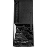 Inter-Tech S-703 Desktop Sort, Towerkabinet Sort, Desktop, PC, Sort, Mini-ATX, uATX, Stål, 11,5 cm