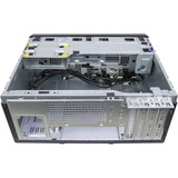 Inter-Tech S-703 Desktop Sort, Towerkabinet Sort, Desktop, PC, Sort, Mini-ATX, uATX, Stål, 11,5 cm