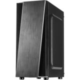 Inter-Tech T-11 Televen Tower Sort, Towerkabinet Sort, Tower, PC, Sort, ATX, ITX, micro ATX, 16,5 cm, 30,5 cm