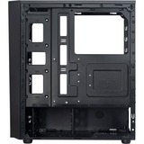 Inter-Tech T-11 Televen Tower Sort, Towerkabinet Sort, Tower, PC, Sort, ATX, ITX, micro ATX, 16,5 cm, 30,5 cm