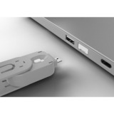 Lindy 40454 portblokering Portblokering + nøgle USB Type-A Hvid Acrylonitrilbutadienstyren 5 stk, Slot Sølv/Hvid, Portblokering + nøgle, USB Type-A, Hvid, Acrylonitrilbutadienstyren, 5 stk, Polybag