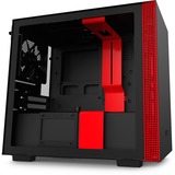 NZXT H210i Matte Black Red Mini Tower Sort, Rød, Towerkabinet Sort/Rød, Mini Tower, PC, Sort, Rød, Mini-ITX, SGCC, Hærdet glas, Flere