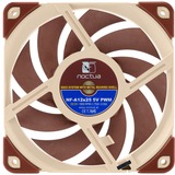 Noctua NF A12x25 5V PWM Computerkabinet Ventilator 12 cm Beige, Rød, Sag fan Ventilator, 12 cm, 450 rpm, 2000 rpm, 22,6 dB, 102,1 m³/t