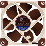 Noctua NF-A8 ULN Computerkølesystem Computerkabinet Ventilator 8 cm Beige, Brun, Sag fan Ventilator, 8 cm, 1100 rpm, 1400 rpm, 10,4 dB, 34,8 m³/t