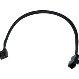 Phobya 30cm 4Pin PWM 0,3 m, Forlængerledning Sort, 0,3 m, 4-pin PWM, 4-pin PWM, Hanstik, Hunstik, Sort