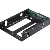 QNAP QDA-A2AR drevkabinet HDD/SSD kabinet Sort 2.5", Monteringsrammen Sort, HDD/SSD kabinet, 2.5", Serial ATA III, 6 Gbit/sek., Sort