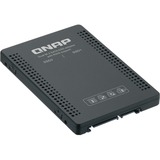 QNAP QDA-A2MAR drevkabinet SSD kabinet Sort M.2, Monteringsrammen Sort, SSD kabinet, M.2, M.2, 6 Gbit/sek., Sort