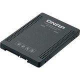 QNAP QDA-A2MAR drevkabinet SSD kabinet Sort M.2, Monteringsrammen Sort, SSD kabinet, M.2, M.2, 6 Gbit/sek., Sort