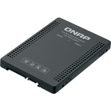 QNAP QDA-A2MAR drevkabinet SSD kabinet Sort M.2, Monteringsrammen Sort, SSD kabinet, M.2, M.2, 6 Gbit/sek., Sort