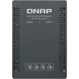 QNAP QDA-A2MAR drevkabinet SSD kabinet Sort M.2, Monteringsrammen Sort, SSD kabinet, M.2, M.2, 6 Gbit/sek., Sort