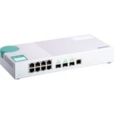 QNAP QSW-308-1C netværksswitch Ikke administreret Gigabit Ethernet (10/100/1000) Hvid Hvid, Ikke administreret, Gigabit Ethernet (10/100/1000)