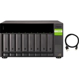 QNAP TL-D800C drevkabinet HDD/SSD kabinet Sort, Grå 2.5/3.5", Drev kabinet Sort, HDD/SSD kabinet, 2.5/3.5", Serial ATA II, Serial ATA III, 6 Gbit/sek., Hot-swap, Sort, Grå