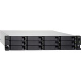 QNAP TL-R1200C-RP drevkabinet HDD/SSD kabinet Sort, Grå 2.5/3.5", Drev kabinet Sort, HDD/SSD kabinet, 2.5/3.5", Serial ATA III, 6 Gbit/sek., Stativ-montering, Sort, Grå