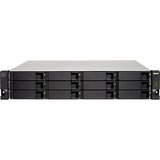 QNAP TL-R1200C-RP drevkabinet HDD/SSD kabinet Sort, Grå 2.5/3.5", Drev kabinet Sort, HDD/SSD kabinet, 2.5/3.5", Serial ATA III, 6 Gbit/sek., Stativ-montering, Sort, Grå