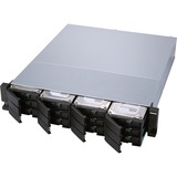 QNAP TL-R1200S-RP drevkabinet HDD/SSD kabinet Sort, Grå 2.5/3.5", Drev kabinet Sort, HDD/SSD kabinet, 2.5/3.5", Serial ATA III, 6 Gbit/sek., Hot-swap, Sort, Grå
