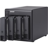 QNAP TR-004 drevkabinet HDD/SSD kabinet Sort 2.5/3.5", Drev kabinet Sort, HDD/SSD kabinet, 2.5/3.5", Serial ATA II, 3 Gbit/sek., Hot-swap, Sort