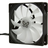 Scythe SU1225FD12MR-RH Computerkølesystem Universel Ventilator 12 cm Sort, Hvid 1 stk, Sag fan Ventilator, 12 cm, 1200 rpm, 24,9 dB, 51,17 kubikfod/min., Sort, Hvid