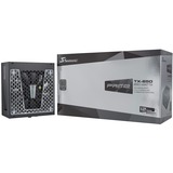 Seasonic PRIME-TX-850 enhed til strømforsyning 850 W 20+4 pin ATX ATX Sort, PC strømforsyning Sort, 850 W, 100 - 240 V, 50/60 Hz, 11 - 5.5 A, 100 W, 840 W