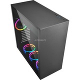 Sharkoon Pure Steel RGB Midi Tower Sort, Towerkabinet Sort, Midi Tower, PC, Sort, ATX, CEB, EATX, EEB, micro ATX, Mini-ITX, Stål, Hærdet glas, Flere