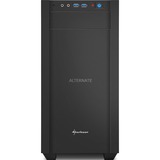 Sharkoon S1000 Tower Sort, Towerkabinet Sort, Tower, PC, Sort, micro ATX, Mini-ITX, Metal, 15,5 cm