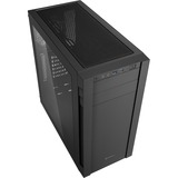 Sharkoon S25-W Midi Tower Sort, Towerkabinet Sort, Midi Tower, PC, Sort, ATX, micro ATX, Mini-ITX, Akryl, Metal, 16,7 cm