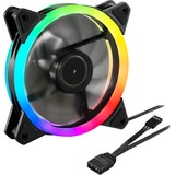 Sharkoon SHARK Blades RGB Computerkabinet Ventilator 12 cm, Sag fan Sort, Ventilator, 12 cm, 1200 rpm, 18,2 dB, 94,8 m³/t