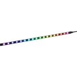 Sharkoon SHARK Blades RGB Universel LED-strimmel, LED Strip Sort, Universel, LED-strimmel, Sort, Flerfarvet, 3-Pin, 4-polet