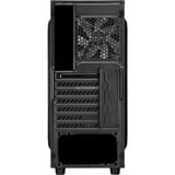 Sharkoon VG6-W RGB Midi Tower Sort, Towerkabinet Sort, Midi Tower, PC, Sort, ATX, micro ATX, Mini-ATX, Spil, Blå, Grøn, Rød