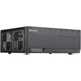 SilverStone GD09B-C HTPC Sort, HTPC sag Sort, HTPC, PC, Sort, ATX, micro ATX, SSI CEB, Aluminium, Plast, Stål, 13,8 cm