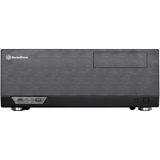 SilverStone GD09B-C HTPC Sort, HTPC sag Sort, HTPC, PC, Sort, ATX, micro ATX, SSI CEB, Aluminium, Plast, Stål, 13,8 cm