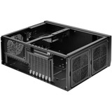 SilverStone GD09B-C HTPC Sort, HTPC sag Sort, HTPC, PC, Sort, ATX, micro ATX, SSI CEB, Aluminium, Plast, Stål, 13,8 cm