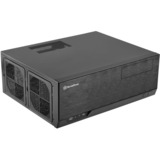 SilverStone GD09B-C HTPC Sort, HTPC sag Sort, HTPC, PC, Sort, ATX, micro ATX, SSI CEB, Aluminium, Plast, Stål, 13,8 cm