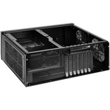 SilverStone GD09B-C HTPC Sort, HTPC sag Sort, HTPC, PC, Sort, ATX, micro ATX, SSI CEB, Aluminium, Plast, Stål, 13,8 cm