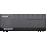 SilverStone Grandia GD09 Desktop Sort, HTPC sag Sort, Desktop, PC, Sort, ATX, micro ATX, Aluminium, Plast, Stål, 2x 120 mm