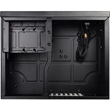 SilverStone Grandia GD09 Desktop Sort, HTPC sag Sort, Desktop, PC, Sort, ATX, micro ATX, Aluminium, Plast, Stål, 2x 120 mm