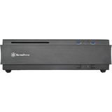 SilverStone ML07 afskærmning og stativ til computer HTPC Sort, HTPC sag Sort, HTPC, PC, Plastik, Stål, Mini-DTX, Mini-ITX, Sort, Bottom