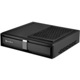 SilverStone ML08 Small Form Factor (SFF) Sort, Desktop boliger Sort, Small Form Factor (SFF), PC, Sort, Mini-ITX, Stål, 5,8 cm