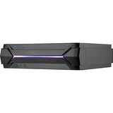 SilverStone RVZ03 Lavprofil (slimline) Sort, HTPC sag Sort, Lavprofil (slimline), PC, Sort, Mini-DTX, Mini-ITX, Plast, Stål, 8,3 cm