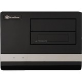 SilverStone SG02-F afskærmning og stativ til computer Small Form Factor (SFF) Sort, HTPC sag Sort, Small Form Factor (SFF), PC, Akryl, SECC, Micro-ATX, Sort, Hjemme/kontor, Detail