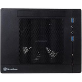 SilverStone SG05-LITE Terning Sort, Desktop boliger Sort, Terning, PC, Sort, DTX, mini-ITX, Plast, Stål, Spil