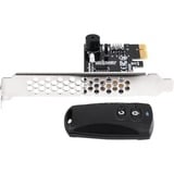 SilverStone SST-ES02-PCIe, Fjernbetjeningen Sort