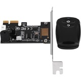 SilverStone SST-ES02-PCIe, Fjernbetjeningen Sort