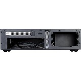 SilverStone SST-ML06B computeretui Sort, HTPC sag Sort, PC, Sort, Mini-ITX, Aluminium, Stål, 80 mm, 120 mm