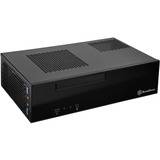 SilverStone SST-ML09B afskærmning og stativ til computer HTPC Sort, HTPC sag Sort, HTPC, PC, Akryl, Plastik, Stål, Mini-DTX, Mini-ITX, Sort, 0,8 mm