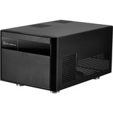 SilverStone SST-SG11B afskærmning og stativ til computer Small Form Factor (SFF) Sort, Towerkabinet Sort, Small Form Factor (SFF), PC, syntetisk ABS, Akryl, Stål, Micro-ATX, Mini-DTX, Mini-ITX, Sort, 1x 120 mm