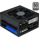 SilverStone SST-ST1200-PTS 1200W, PC strømforsyning Sort