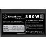 SilverStone ST85F-PT enhed til strømforsyning 850 W ATX Sort, PC strømforsyning Sort, 850 W, 90 - 264 V, 50 - 60 Hz, Aktiv, 120 W, 850 W